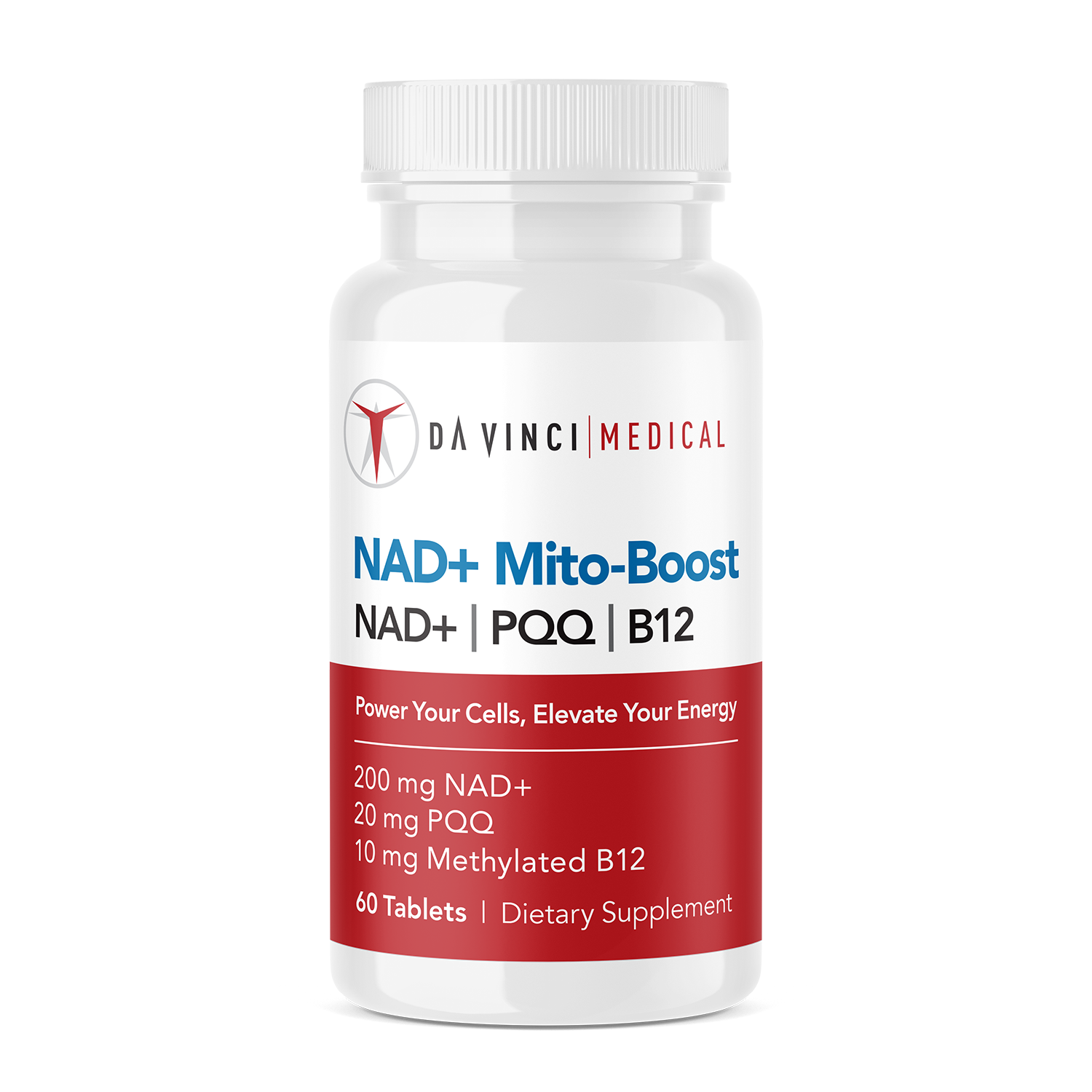 NAD+ Mito-Boost Supplement with PQQ & Methylated B12 | Da Vinci Medical NAD+ Mito-Boost Supplement with PQQ & Methylated B12 | Da Vinci Medical
