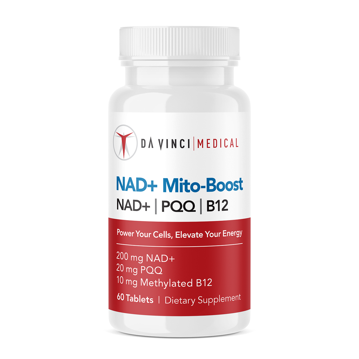 Nad Boost NAD+ Mito-Boost Supplement with PQQ & Methylated B12 | Da Vinci Medical