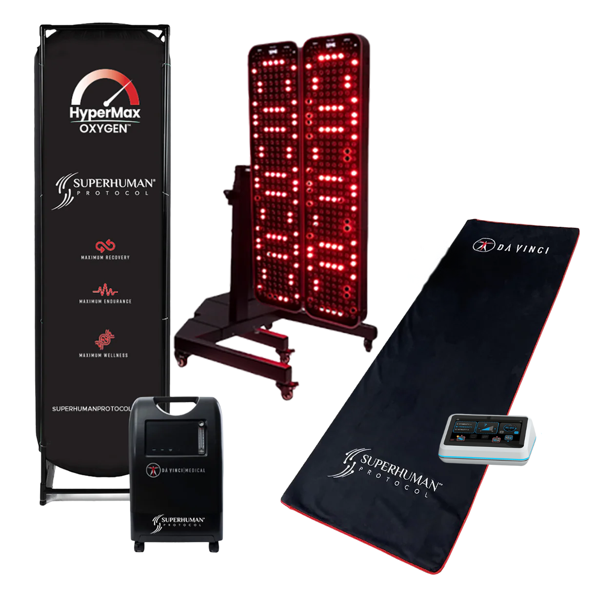 Superhuman Protocol Consumer Pro Package - PEMF, EWOT, and Red Light Therapy