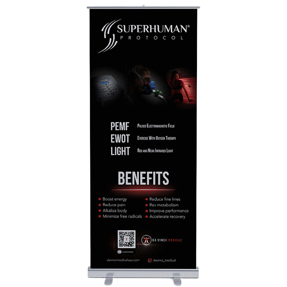 Superhuman Protocol Pop-up Banner for Clinics