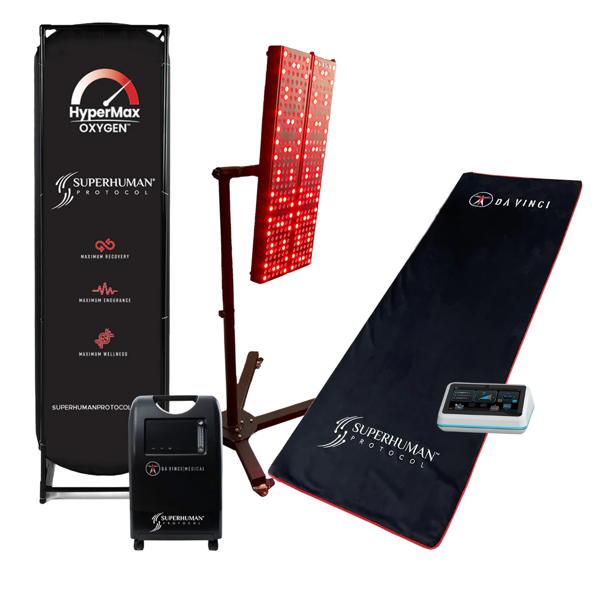Superhuman Protocol Consumer Package - PEMF, EWOT, and Red Light Therapy