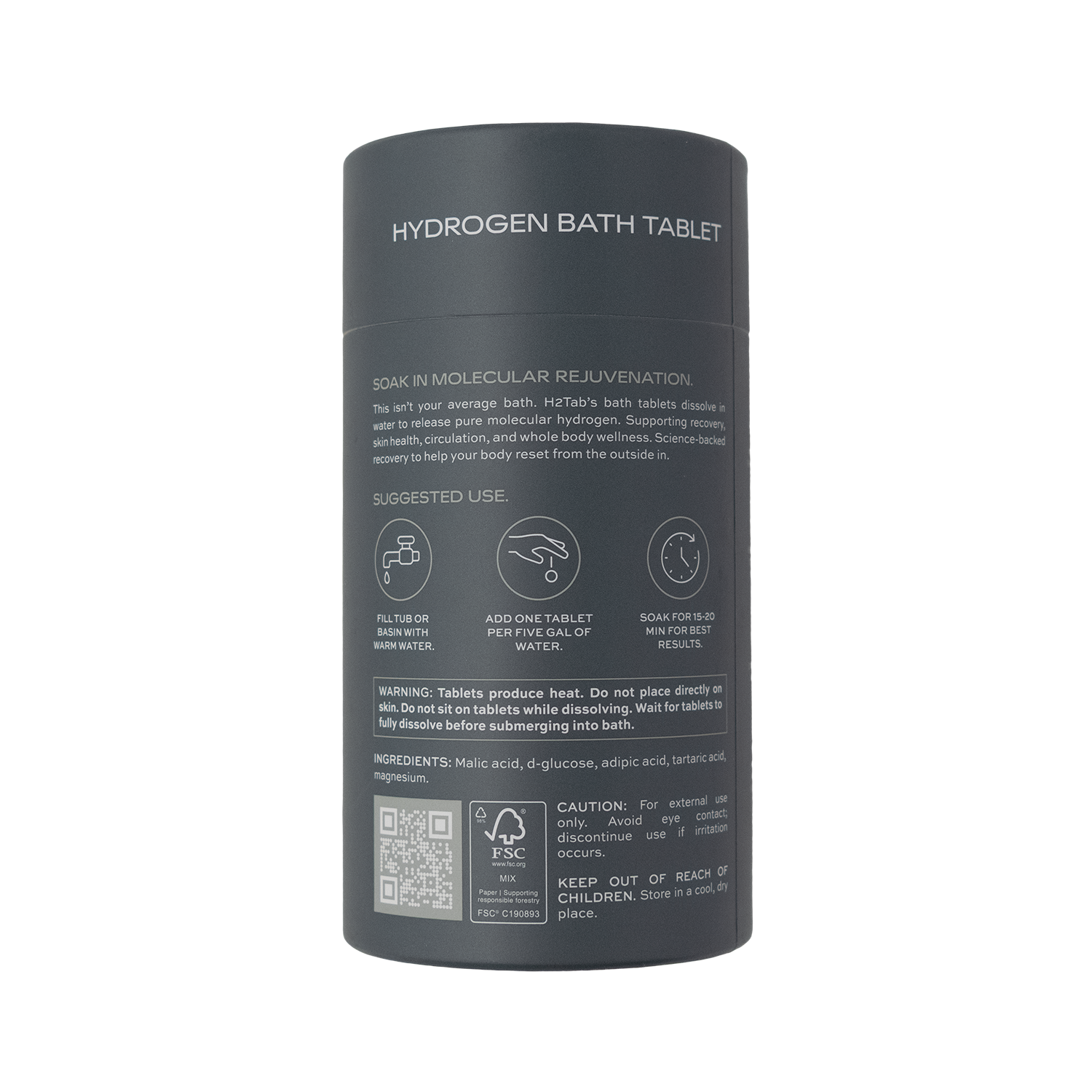 H2Tab Molecular Hydrogen Bath Tablets