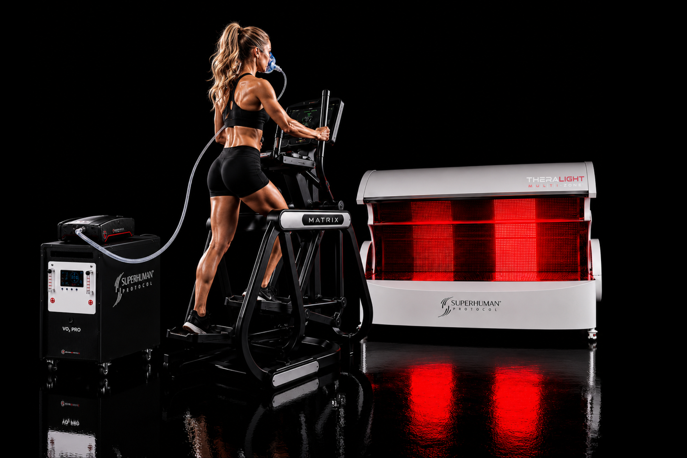 TheraLight Multi-Zone with the VO2 Pro and Matrix trainer in a Superhuman Protocol clinic